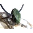 Turmalin grün (Verdelith) Trommelstein gebohrt - Sonderqualität - Rarität - ca. 2 cm x 1,3 cm x 0,7 cm