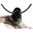 Turmalin grün (Verdelith) Trommelstein gebohrt - Sonderqualität - Rarität - ca. 2 cm x 1,3 cm x 0,7 cm