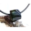 Turmalin grün (Verdelith) Trommelstein gebohrt - Sonderqualität - Rarität - ca. 1,2 cm x 1,3 cm x 1,1 cm