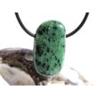 Zoisit Trommelstein gebohrt - Sonderqualität - ca. 3,1 cm x 1,7 cm x 1,1 cm - Sonderpreis wg. Makel -