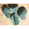 Rubin-Zoisit (Anyolith) Wassersteine-Sonderqualität / Rohsteine extra angetrommelt - ca. 50 g (GKS)