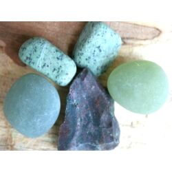 "Abgrenzung und Selbstbestimmung" Wassersteine-Set - Sonderqualität - ca. 100 g im Natur-Baumwollbeutel (GKS)