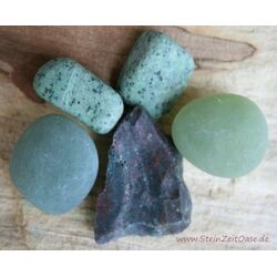 Wassersteine-Set Abgrenzung und Selbstbestimmung - Wassersteine-Sonderqualitt -  ca. 100 g im Natur-Baumwollbeutel (GKS)