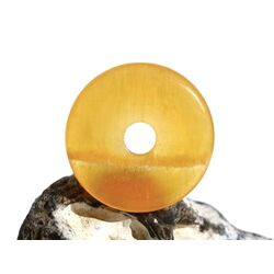 Calcit orange (Orangencalcit) Donut 40 mm (6 mm stark) - AA-Sonderqualit�t -
