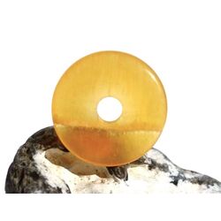 Calcit orange (Orangencalcit) Donut 40 mm (6 mm stark) - AA-Sonderqualit�t -