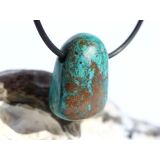 Chrysokoll Trommelstein gebohrt - Sonderqualität -...
