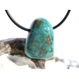 Chrysokoll Trommelstein gebohrt - Sonderqualität - ca. 2,6 cm x 1,9 cm x 1,3 cm