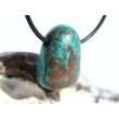Chrysokoll Trommelstein gebohrt - Sonderqualität - ca. 2,6 cm x 1,9 cm x 1,3 cm