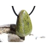 Serpentin Trommelstein / Schmuckstein gebohrt - ca. 3,1...