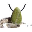 Serpentin Trommelstein / Schmuckstein gebohrt - ca. 3,1 cm x 2 cm x 1,2 cm
