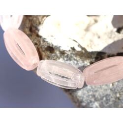 Rosenquarz Armband Navetten geschliffen - ca. 18 cm - Sonderqualit�t -