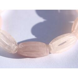 Rosenquarz Armband Navetten geschliffen - ca. 18 cm - Sonderqualit�t -