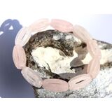 Rosenquarz Armband Navetten geschliffen - ca. 18 cm -...