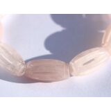 Rosenquarz Armband Navetten geschliffen - ca. 18 cm - Sonderqualität -