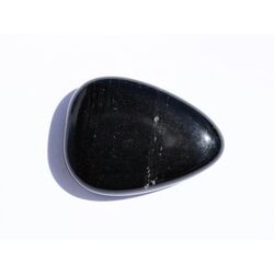 Obsidian schwarz Scheibensteine - B-Qualitt - ca. 3,4 cm / ca. 12 g