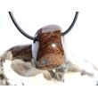 Bronzit Trommelstein gebohrt - Sonderqualität - ca. 2,4 cm x 2 cm x 1,7 cm