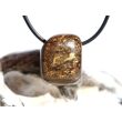 Bronzit Trommelstein gebohrt - Sonderqualität - ca. 2,1 cm x 1,7 cm x 1,6 cm