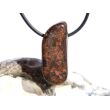 Bronzit Trommelstein gebohrt - ca. 3,3 cm x 1,5 cm x 1,2 cm