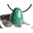 Chrysokoll Trommelstein gebohrt - Sonderqualität - ca. 2,6 cm x 2 cm x 1,9 cm