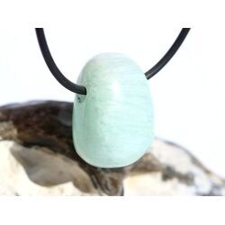 Hemimorphit t�rkisblau Trommelstein / Schmuckstein gebohrt - AA-Sonderqualit�t - ca. 2,5 cm x 1,8 cm x 1,5 cm