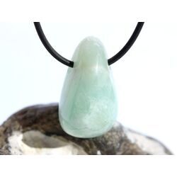 Hemimorphit t�rkisblau Trommelstein / Schmuckstein gebohrt - AA-Sonderqualit�t - ca. 3,1 cm x 1,8 cm x 1,7 cm