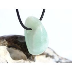 Hemimorphit t�rkisblau Trommelstein / Schmuckstein gebohrt - AA-Sonderqualit�t - ca. 3,1 cm x 1,8 cm x 1,7 cm