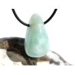 Hemimorphit türkisblau Trommelstein / Schmuckstein gebohrt - AA-Sonderqualität - ca. 3,1 cm x 1,8 cm x 1,7 cm
