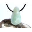 Hemimorphit türkisblau Trommelstein / Schmuckstein gebohrt - AA-Sonderqualität - ca. 3,1 cm x 1,8 cm x 1,7 cm