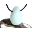 Hemimorphit türkisblau Trommelstein / Schmuckstein gebohrt - Sonderqualität - ca. 3 cm x 2,1 cm x 1,3 cm