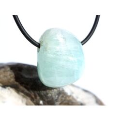 Hemimorphit t�rkisblau Trommelstein / Schmuckstein gebohrt - AA-Sonderqualit�t - ca. 2,4 cm x 1,9 cm x 1,7 cm