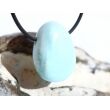 Hemimorphit türkisblau Trommelstein gebohrt - Sonderqualität - ca. 2,9 cm x 2,2 cm x 1,7 cm