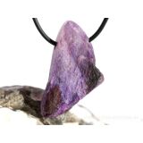 Sugilith XL Rohsteinform angetr. (Trommelstein) gebohrt - Rarität - AA-Sonderqualität - ca. 3,7 cm x 2,5 cm x 1,1 cm
