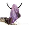 Sugilith XL Rohsteinform angetr. (Trommelstein) gebohrt - Rarität - AA-Sonderqualität - ca. 3,7 cm x 2,5 cm x 1,1 cm