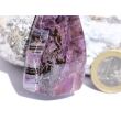 Sugilith XXXL Schmuckstein Cabochon gebohrt - Rarität - Sonderqualität - ca. 5,8 cm x 3,1 cm x 1,2 cm