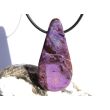 Sugilith XXXL Schmuckstein Cabochon / Scheibenstein gebohrt - Rarität - Sonderqualität - ca. 5,1 cm x 2,4 cm x 0,5 cm
