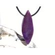 Sugilith XXL Schmuckstein / Scheibenstein gebohrt - Rarität - AA-Sonderqualität - Handarbeit - ca. 4,5 cm x 1,6 cm x 0,8 cm
