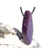 Sugilith XXL Schmuckstein / Scheibenstein gebohrt - Rarität - AA-Sonderqualität - Handarbeit - ca. 4,5 cm x 1,6 cm x 0,8 cm