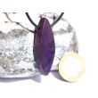 Sugilith XXL Schmuckstein / Scheibenstein gebohrt - Rarität - AA-Sonderqualität - Handarbeit - ca. 4,5 cm x 1,6 cm x 0,8 cm