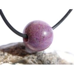 Sugilith mit Richterit Kugel gebohrt - Rarit�t - Sonderqualit�t - ca.16 mm