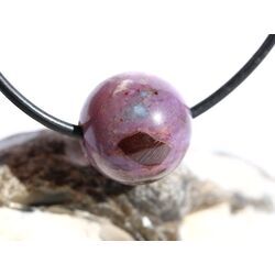 Sugilith mit Richterit Kugel gebohrt - Rarit�t - Sonderqualit�t - ca.16 mm