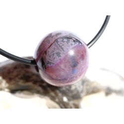 Sugilith mit Richterit Kugel gebohrt - Rarit�t - Sonderqualit�t - ca.17 mm