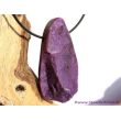Sugilith XXXL Schmuckstein / Rohsteinoptik gebohrt - Rarität - AA-Sonderqualität - Handarbeit - Unikat - ca. 5,9 cm x 3 cm x 1,4 cm