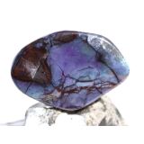 Sugilith mit Richterit XXL Trommelstein - Rarität - Sonderqualität - ca. 4,4 cm x 3 cm x 1 cm