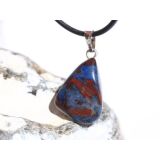 Richterit Trommelstein Anhänger Silberöse - Rarität - Sonderqualität - ca. 3,2 cm x 1,6 cm x 1,3 cm