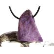 Sugilith XL Rohsteinform angetr. (Trommelstein) gebohrt - Rarität - AA-Sonderqualität - ca. 3,8 cm x 2,7 cm x 1,3 cm
