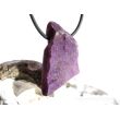 Sugilith XL Rohsteinform angetr. (Trommelstein) gebohrt - Rarität - AA-Sonderqualität - ca. 3,8 cm x 2,7 cm x 1,3 cm