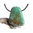 Kupferchalcedon XL Schmuckstein / Scheibenstein gebohrt - Sonderqualität - Handarbeit - ca. 3,5 cm x 2,8 cm x 0,9 cm