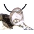 Rauchquarz hell "Regenbogenkristall" Trommelstein gebohrt - Sonderqualität - ca. 2,8 cm x 2,4 cm x 1,3 cm