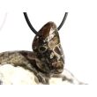 Turitella-Jaspis Trommelstein gebohrt - Sonderqualität - ca. 3,2 cm x 1,9 cm x 1,6 cm (ES)