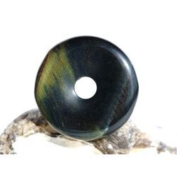 Tigerauge mit Falkenauge Donut Edelstein 30 mm (4,5 mm stark) - Sonderqualit�t -